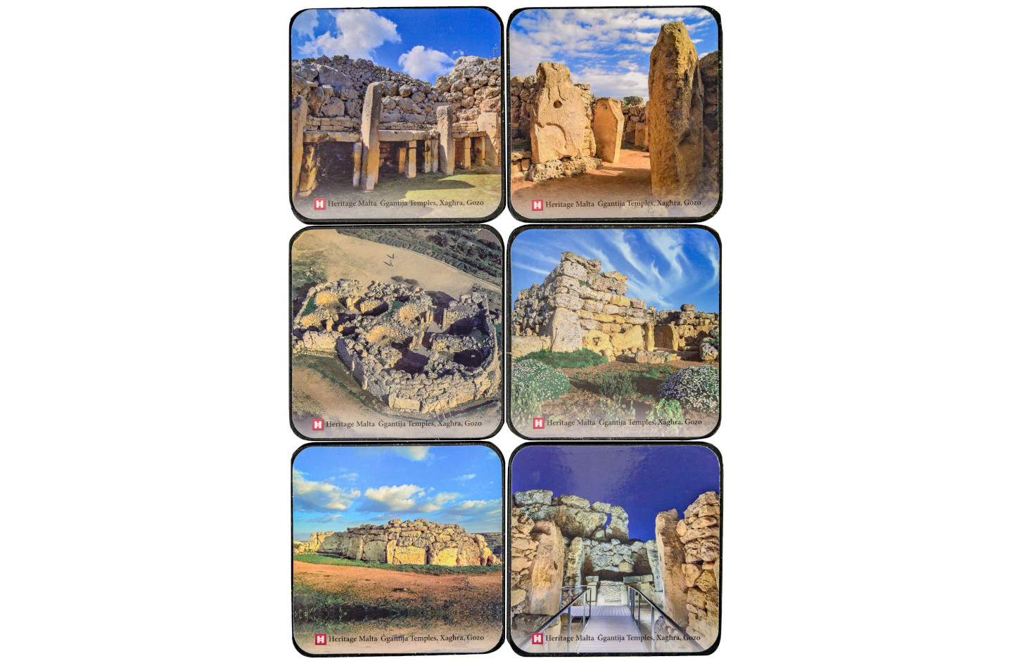 Coasters: Ġgantija Temples – Set of 6