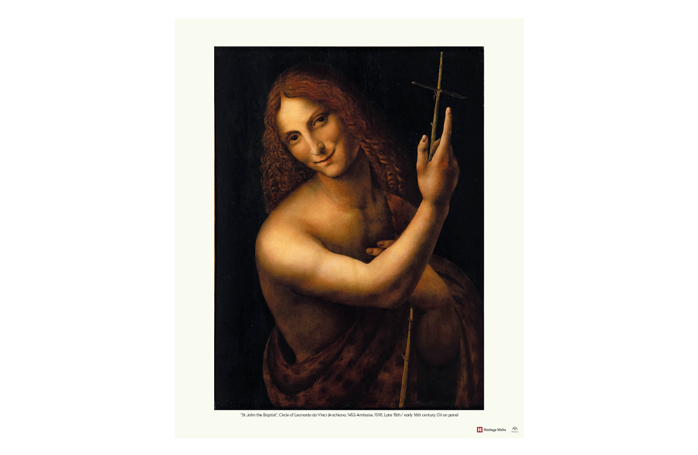”St John the Baptist” (Circle of Leonardo da Vinci) – Print