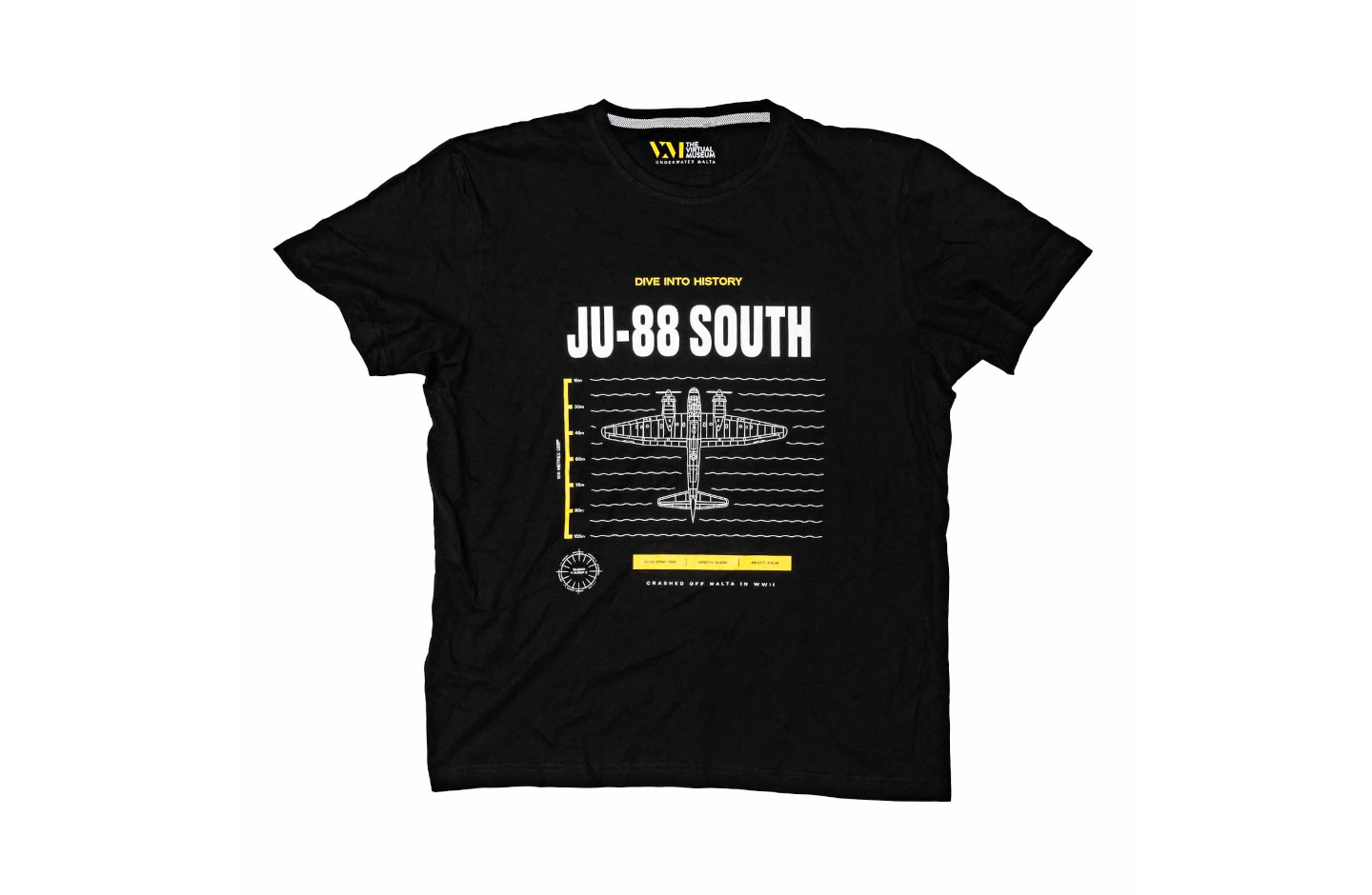 Dive Into History – JU-88 South – T-Shirt