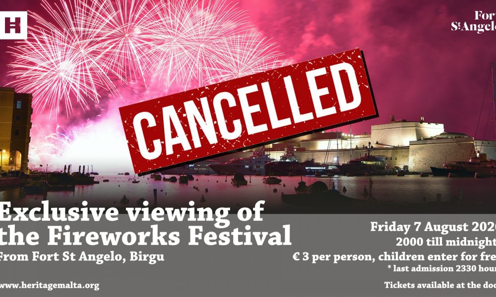 CANCELLED: Exclusive viewing of the Fireworks Festival