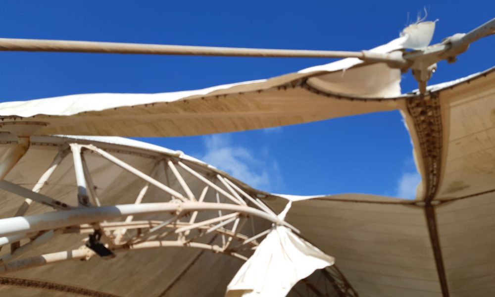 Damages to Ħaġar Qim Temples’ protective shelter due to high winds