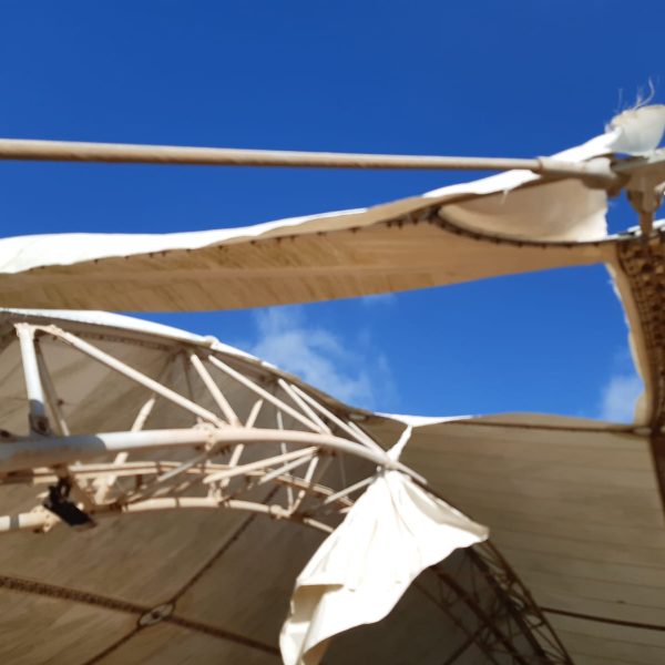 Damages to Ħaġar Qim Temples’ protective shelter due to high winds