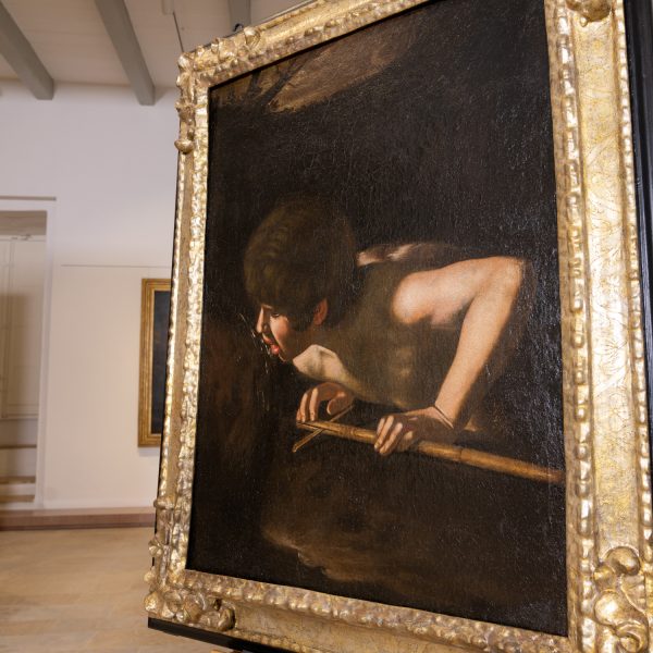 A painting historically attributed to Caravaggio displayed at MUŻA