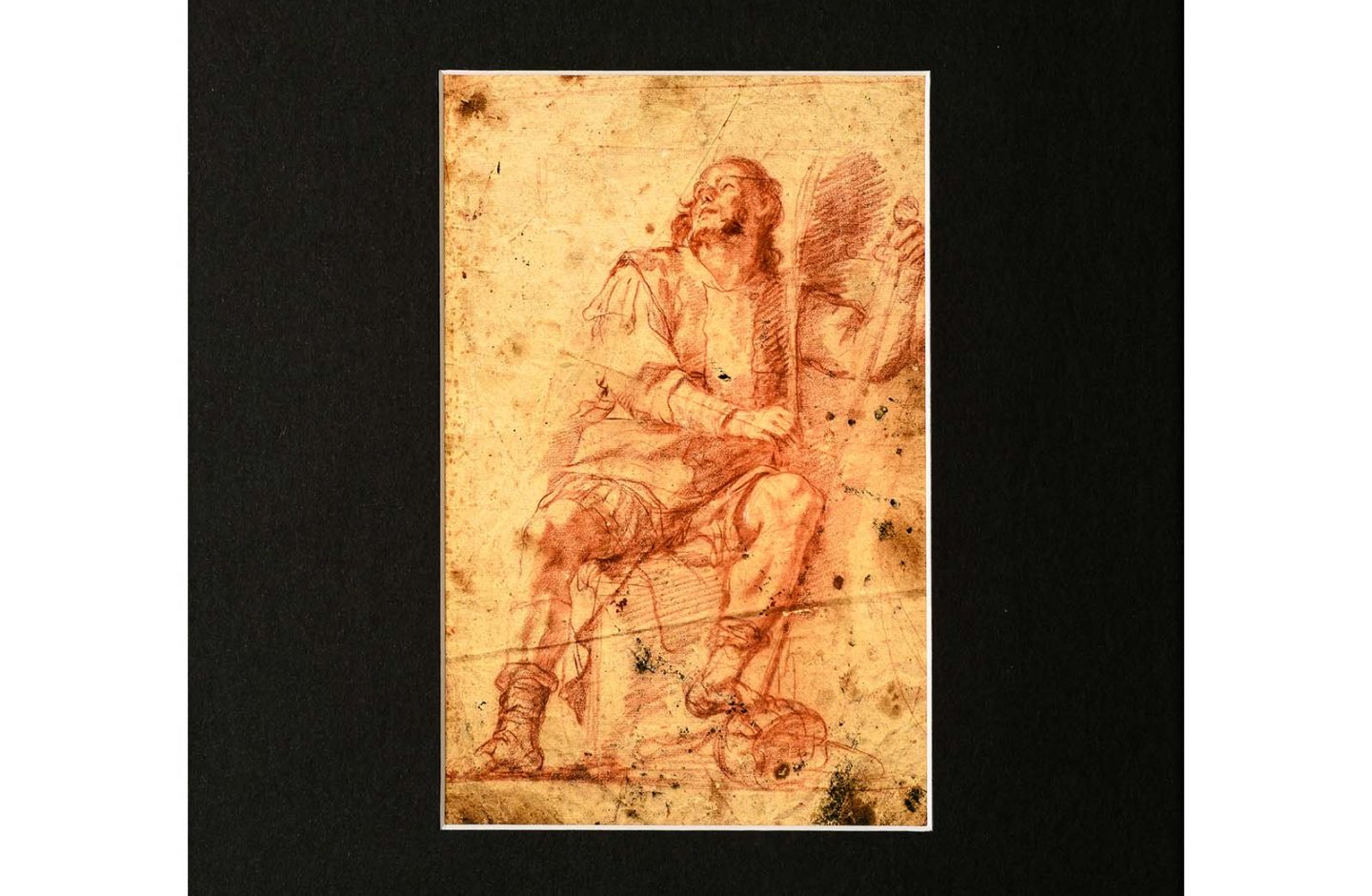 Mounted Print: Mattia Preti – Study for a Knight