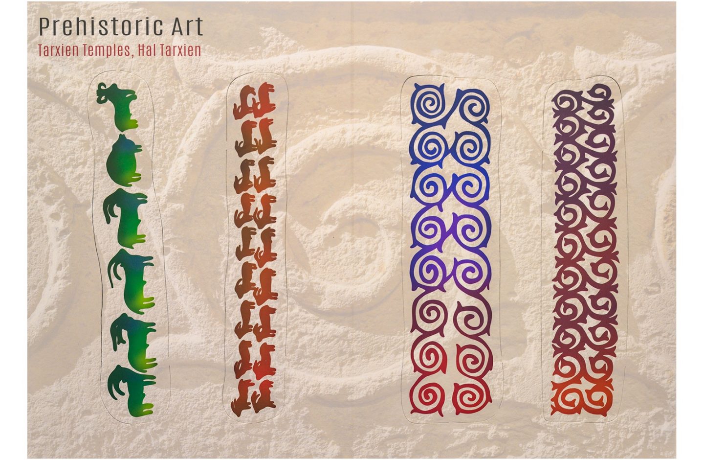 Bookmark: (set of 4) Prehistoric Art