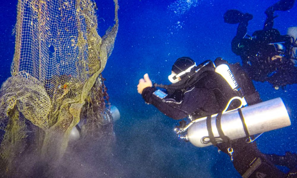 Large net removed from one of Heritage Malta’s underwater sites