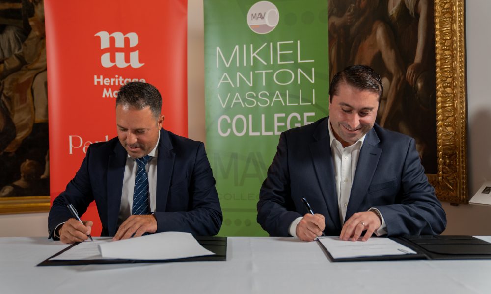 MOU seeks wide-ranging collaboration between Heritage Malta and School of Art
