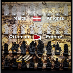 Chess board set: The Malta Knights vs Ottoman Empire