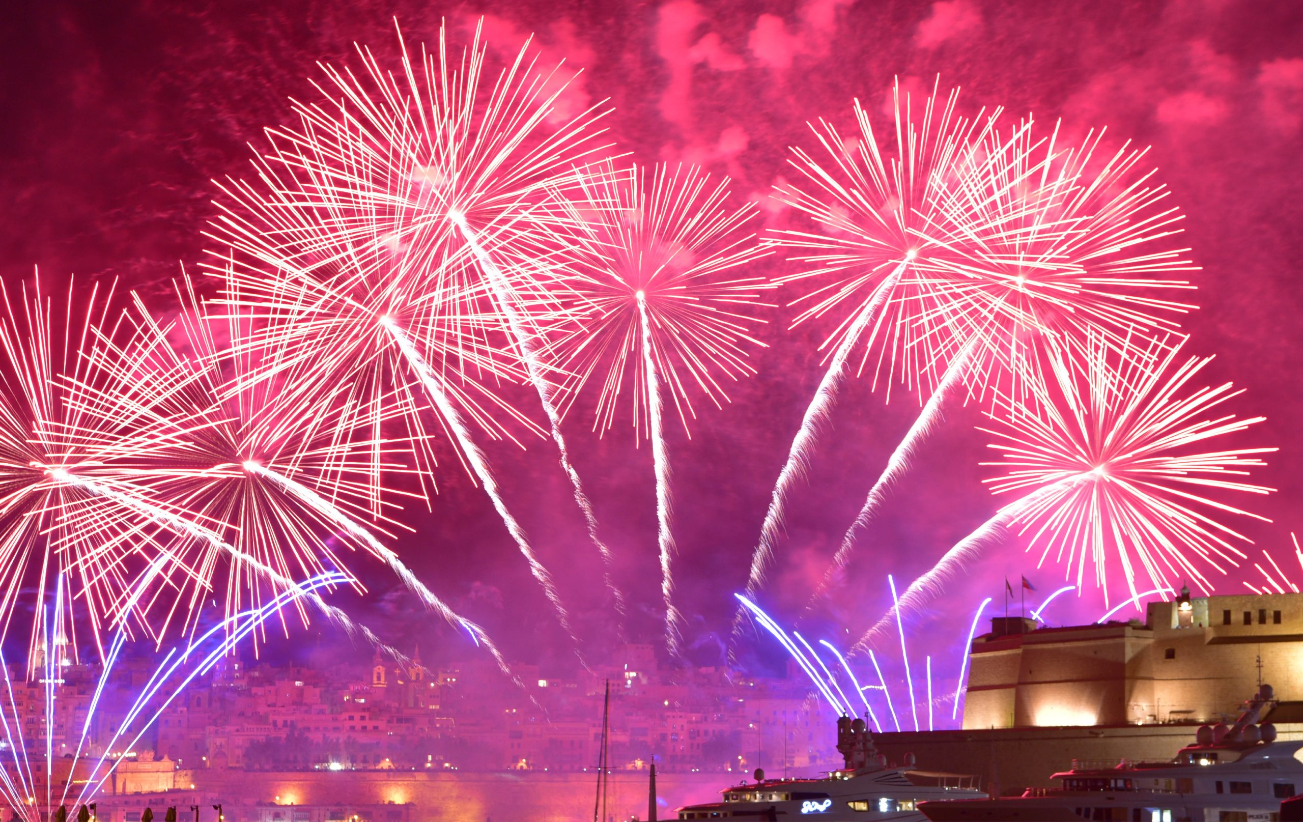 Viewing of the Malta International Fireworks Festival Heritage Malta