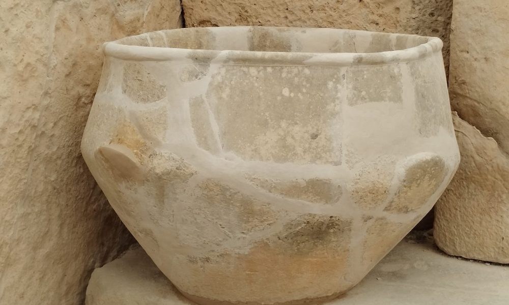 Restored Tarxien Prehistoric Bowl Back in its Original Location After a Century